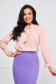 Peach loose fit women`s blouse voile fabric - StarShinerS 1 - StarShinerS.com