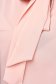 Bluza dama din voal piersica cu croi pe corp si guler tip esarfa - StarShinerS 5 - StarShinerS.ro