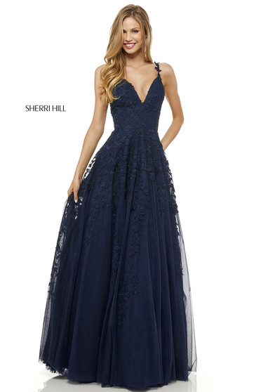 Rochie Sherri Hill 52342 Blue