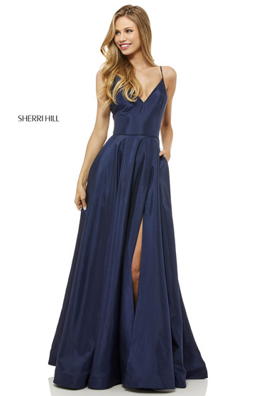Rochie Sherri Hill 52245 DarkBlue