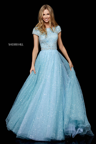 Rochie Sherri Hill 52276 LightBlue