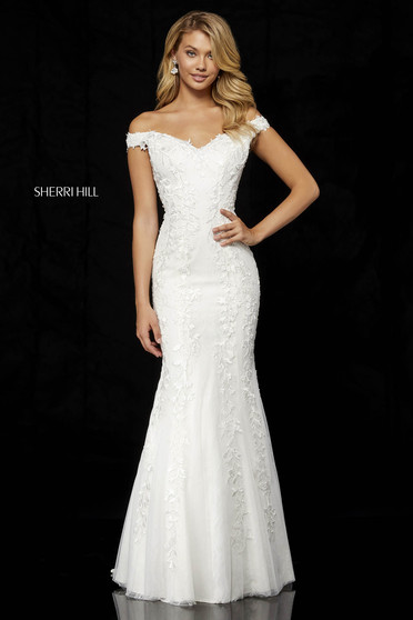 Rochie Sherri Hill 52344 White