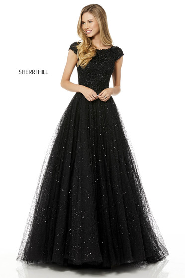 Rochie Sherri Hill 52365 Black