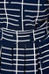 Rochie albastra-inchis office midi in clos din material elastic accesorizata cu cordon 5 - StarShinerS.ro