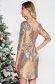 StarShinerS gold occasional dress with sequins with inside lining with tented cut 2 - StarShinerS.com