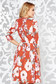 Bricky elegant cloche dress slightly elastic fabric with floral print 2 - StarShinerS.com