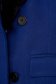 Blue elegant arched cut coat cloth fur collar 4 - StarShinerS.com