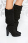 Black casual boots chunky heel natural leather 5 - StarShinerS.com