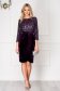 StarShinerS purple occasional dress with tented cut from velvet with inside lining with sequins 4 - StarShinerS.com
