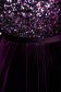 StarShinerS purple occasional dress with tented cut from velvet with inside lining with sequins 5 - StarShinerS.com