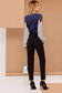 PrettyGirl blue elegant body airy fabric with v-neckline long sleeved 2 - StarShinerS.com