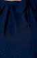 Rochie albastra-inchis cu un croi drept eleganta din voal captusita pe interior cu aplicatii stralucitoare 4 - StarShinerS.ro