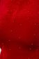 Rochie rosie de ocazie midi cu un croi mulat din catifea cu aplicatii cu margele 4 - StarShinerS.ro