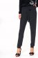 Pantaloni din material elastic negri conici cu talie inalta accesorizati cu cordon - Top Secret 3 - StarShinerS.ro