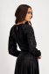 Velvet Women's Blouse in Black with Fitted Lace Puff Sleeves - StarShinerS 2 - StarShinerS.com