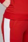 Red sporty set slightly elastic cotton with tented cut with medium waist with elastic waist 4 - StarShinerS.com