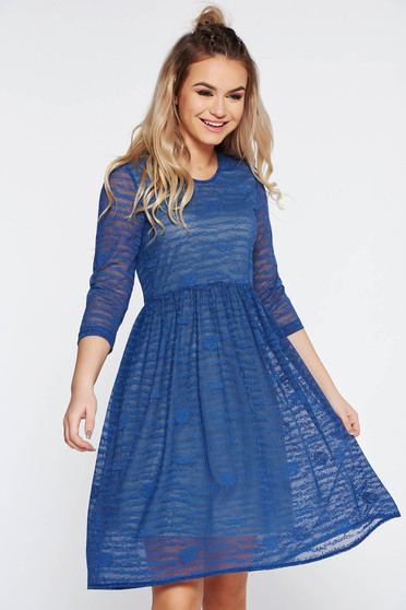StarShinerS blue daily cloche dress transparent fabric with inside lining