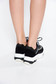 Black casual low heel sneakers light sole with lace 3 - StarShinerS.com