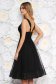 Ana Radu luxurious cloche from tulle with inside lining with push-up cups black dress 3 - StarShinerS.com