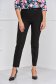 StarShinerS black trousers office high waisted slightly elastic fabric with pockets conical 1 - StarShinerS.com