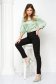 Black trousers high waisted conical long slightly elastic fabric - StarShinerS 1 - StarShinerS.com