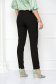 Black trousers high waisted conical long slightly elastic fabric - StarShinerS 4 - StarShinerS.com