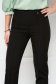 Black trousers high waisted conical long slightly elastic fabric - StarShinerS 6 - StarShinerS.com