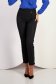 High-Waisted Tapered Black Stretch Fabric Trousers - StarShinerS 5 - StarShinerS.com
