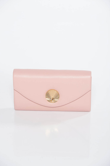 Rosa clutch bag from ecological leather long chain handle