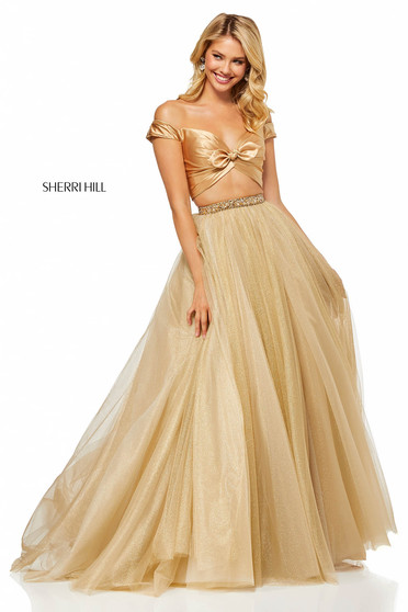 Rochie Sherri Hill 52406 Gold