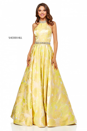 Rochie Sherri Hill 52425 Yellow