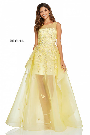 Rochie Sherri Hill 52447 Yellow