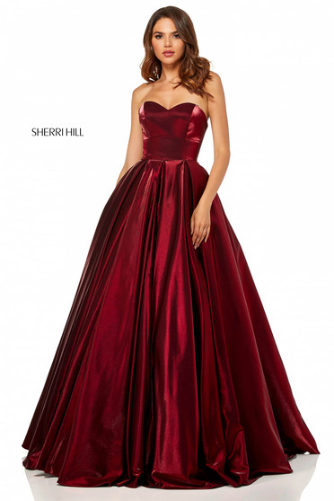 Rochie Sherri Hill 52456 Burgundy