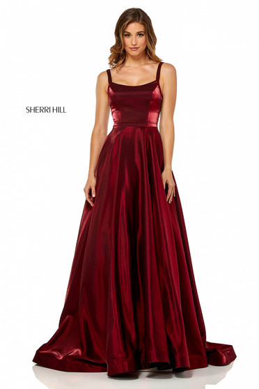 Rochie Sherri Hill 52457 Burgundy