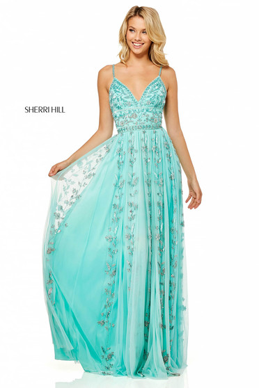 Rochie Sherri Hill 52461 Aqua
