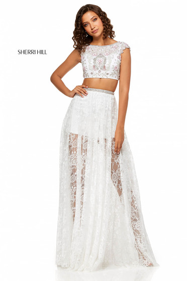 Rochie Sherri Hill 52519 White