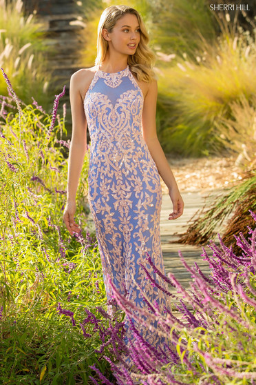 Rochie Sherri Hill 52527 Blue