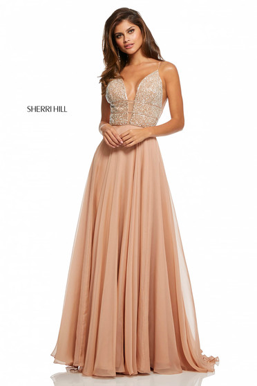 Rochie Sherri Hill 52589 Nude