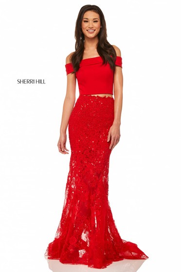 Rochie Sherri Hill 52653 Red