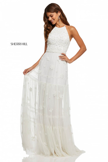 Rochie Sherri Hill 52687 White