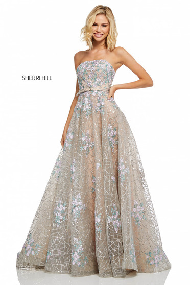 Rochie Sherri Hill 52735 Silver