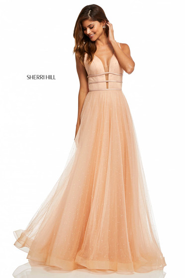 Rochie Sherri Hill 52737 Nude
