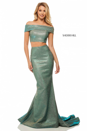Rochie Sherri Hill 52757 Aqua