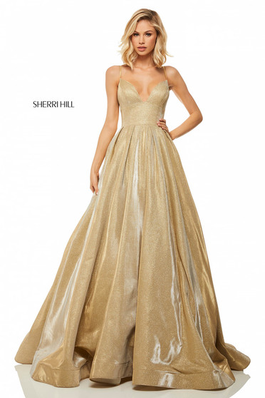 Rochie Sherri Hill 52832 Gold