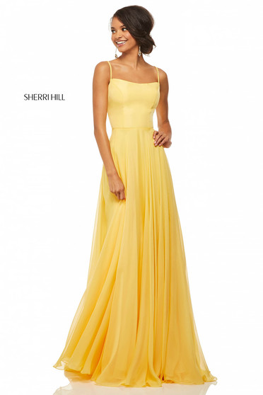 Rochie Sherri Hill 52839 Yellow