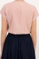 Bluza dama din voal roz-deschis cu croi larg si volanas asimetric frontal  - StarShinerS 5 - StarShinerS.ro