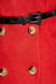 Rochie SunShine rosie de zi in clos din material catifelat cu accesoriu tip curea 4 - StarShinerS.ro