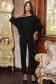Bluza dama din lurex neagra cu maneci cazute si croi larg - StarShinerS 3 - StarShinerS.ro