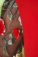 Rochie StarShinerS rosie midi de ocazie din stofa elastica cu maneci din plasa cu flori cu efect 3d 5 - StarShinerS.ro