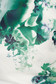 Rochie verde-deschis eleganta din voal cu imprimeu floral cu un croi mulat cu suprapunere de material 4 - StarShinerS.ro